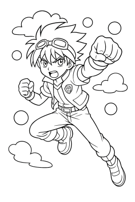 Bakugan Helden: Drago & Co. zum Ausmalen! - Coloring Page