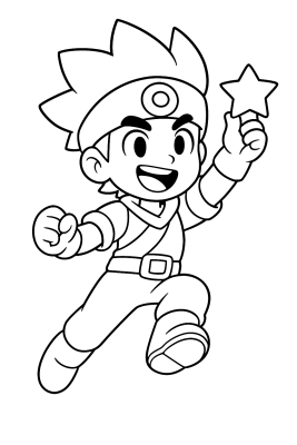 Brawl Stars Malspaß: Brawler zum Ausmalen! - Coloring Page