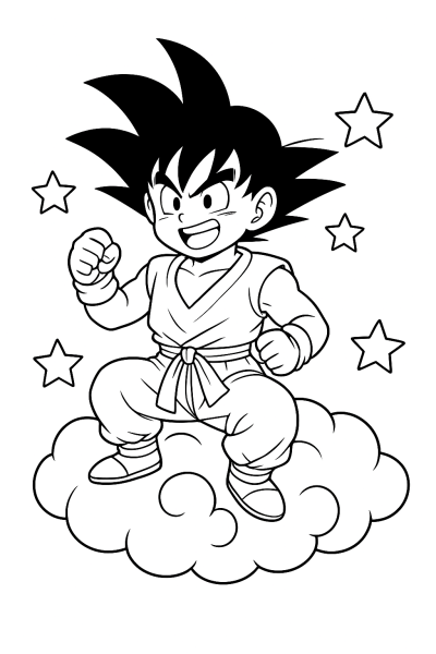 Dragon Ball Ausmalbilder: Goku & Freunde färben!