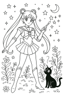 Sailor Moon Luna Garten