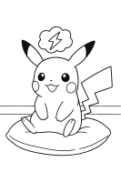 Pikachu Blumenwiese Sommer