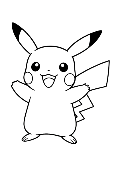 Pikachus Blitz-Spaß Ausmalbild!