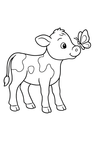 My First Cow: Farm Coloring Fun