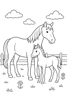 Bauernhof mit Blumen