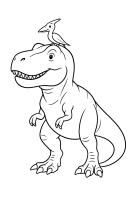 Brüllender Godzilla am Fluss