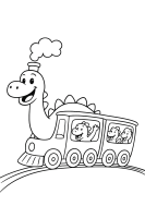 Dinozug Lachende Dinos