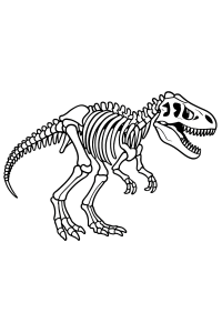 Mein erstes Dino-Skelett: Ausmal-Expedition!