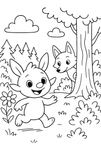 Das kleine Wir: Freunde finden im Märchenland Ausmalbild