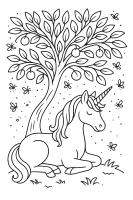 Unicorn with Dragon Friend