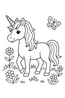 Einhorn mit Kristall