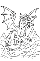 Fliegender Eis-Drache