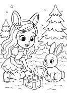 Winterwald Schatzkiste Hase