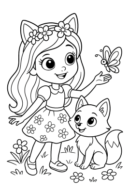 Enchantimals Zauberwelt: Ausmalspaß mit Tierfreunden - Coloring Page