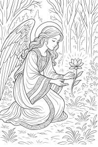 Wings of Fantasy: Angel Coloring for Adults