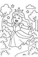 Prinzessin mit Schatztruhe