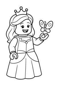 Lego Märchenwelt: Prinzessin, Drache & Ritter zum Ausmalen!