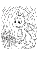 Drachenbaby entdeckt Schatz