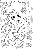 Drachenbaby mit Glühwürmchen