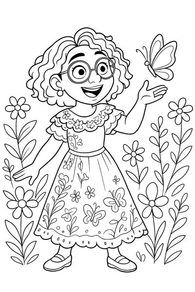 Magical Encanto World: Coloring Fun with Mirabel!