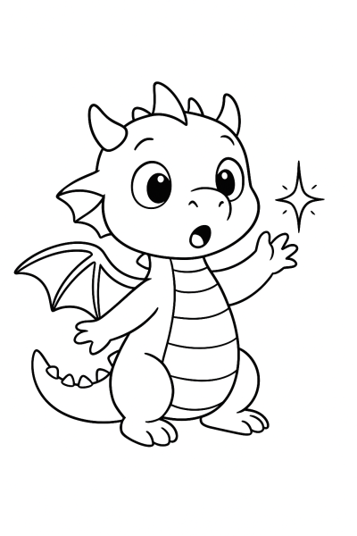 My First Dragon: A Fantasy Coloring Adventure!