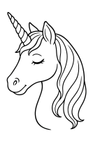 Einhornkopf verträumt