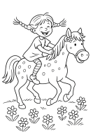 Pippi reitet Lilla Gubben