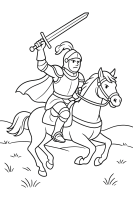 Ritter rettet Prinzessin