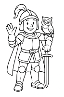 Knight with Owl