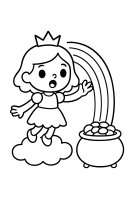 Regenbogen auf Wolke