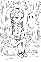 Wednesday mit Kristall