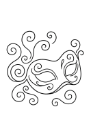 Maske mit Magiewirbel