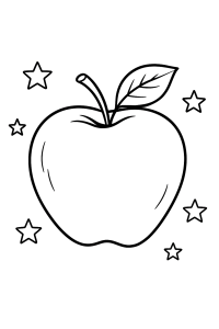 Bunte Früchte: Mein erstes Obst-Ausmalbild