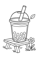 Bubble Tea Unterwasser