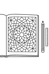 Formen-Zauber: Geometrische Mosaik-Muster zum Ausmalen