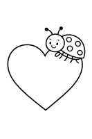 Herz mit Wellenmuster