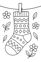 Garten Blumen Wäscheleine