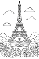 Eiffel Tower in Flower Park