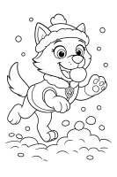 Everest mit Schneeball