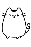 Pusheen Winking Playfully