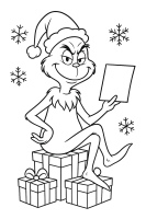 Grinch mit Geschenken