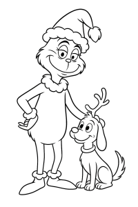 The Grinch and Christmas: Coloring Fun for Little Hands!
