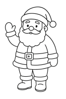 Weihnachtsmann im Sessel