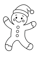 Mit Weihnachtsmannmütze