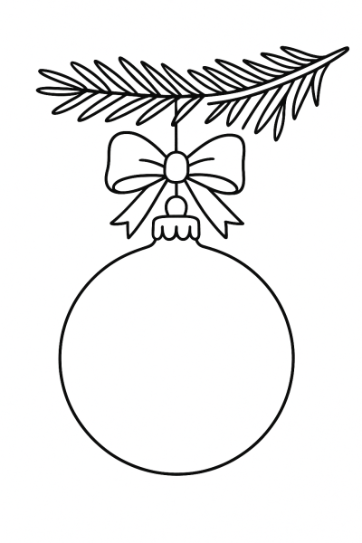 Meine erste realistische Christbaumkugel zum Ausmalen