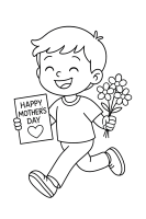 Child running happily