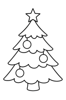 Weihnachtsbaum im Schnee