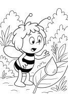 Maja Tautropfen Blatt