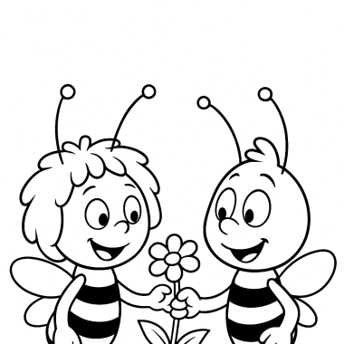 Maya the Bee Coloring Fun: Discover Maya's Colorful World!