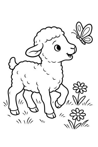 Spring Awakening: Easy Coloring Pages for Preschoolers