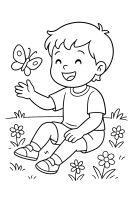 Schmetterling auf Wiese